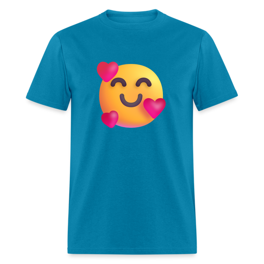 🥰 Smiling Face with Hearts (Microsoft Fluent) Unisex Classic T-Shirt - turquoise