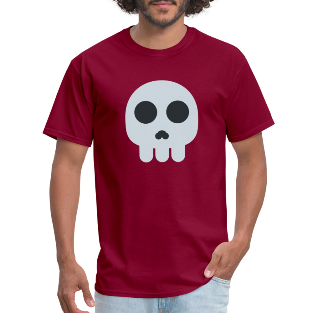 💀 Skull (Twemoji) Unisex Classic T-Shirt - burgundy