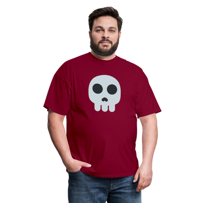 💀 Skull (Twemoji) Unisex Classic T-Shirt - burgundy