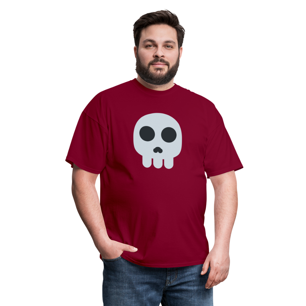 💀 Skull (Twemoji) Unisex Classic T-Shirt - burgundy