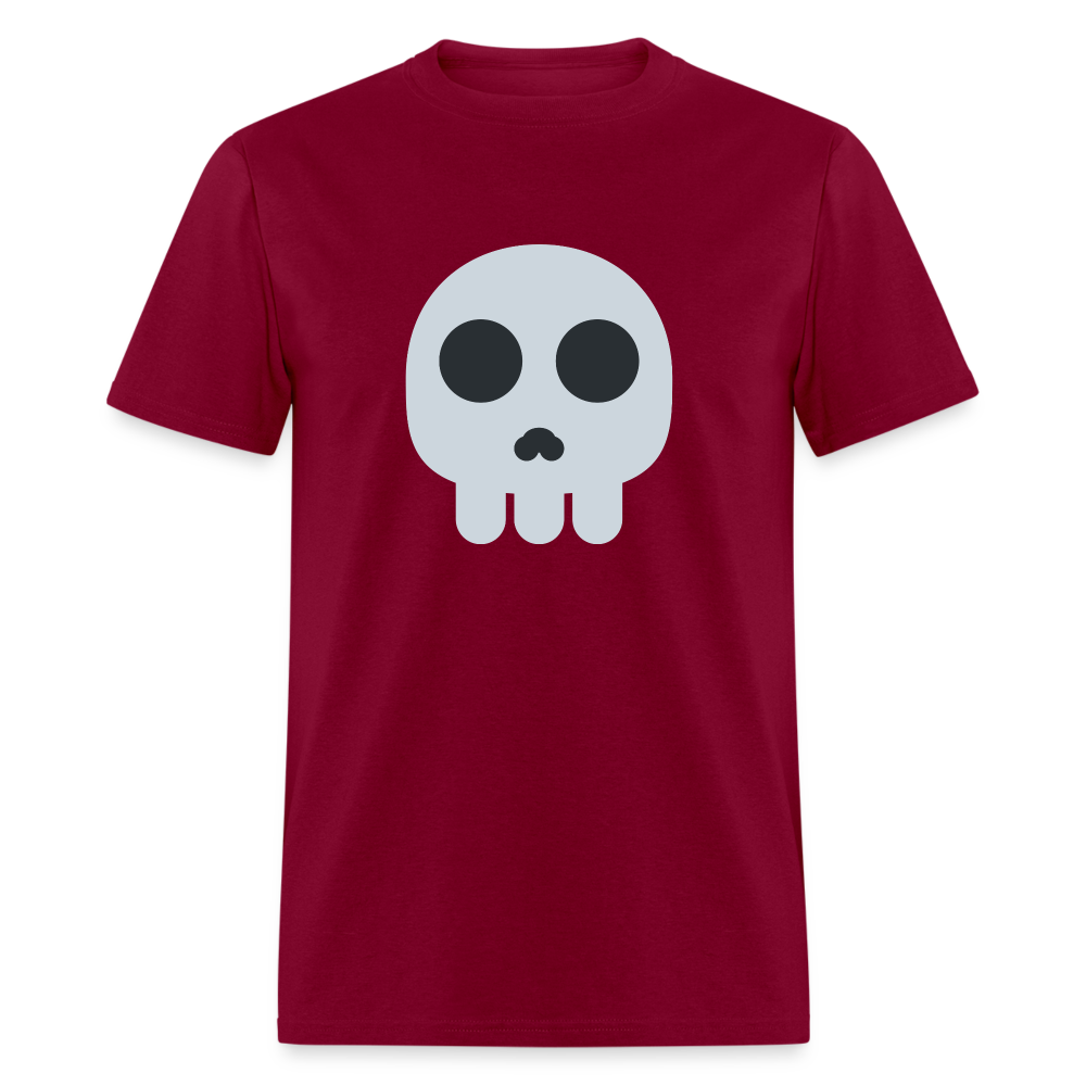 💀 Skull (Twemoji) Unisex Classic T-Shirt - burgundy