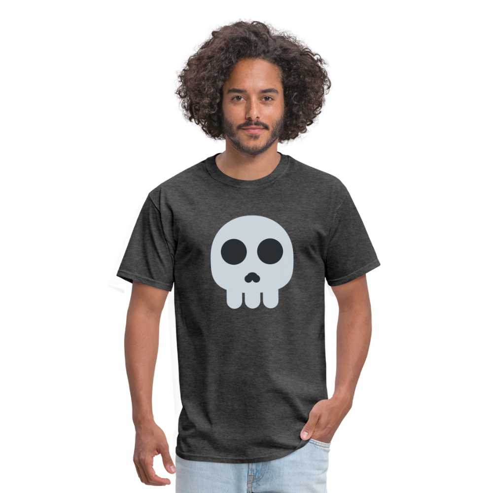 💀 Skull (Twemoji) Unisex Classic T-Shirt - heather black