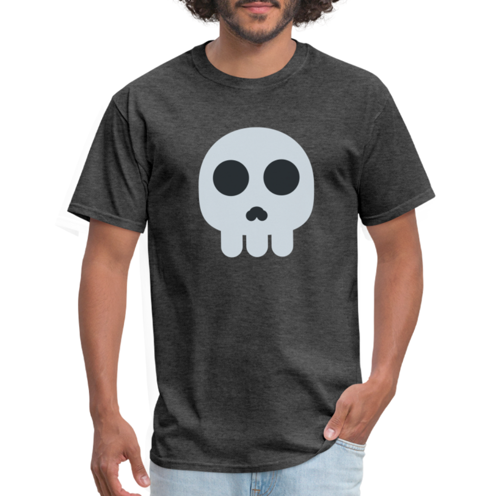 💀 Skull (Twemoji) Unisex Classic T-Shirt - heather black