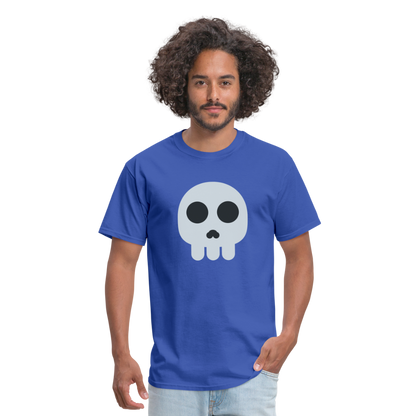 💀 Skull (Twemoji) Unisex Classic T-Shirt - royal blue