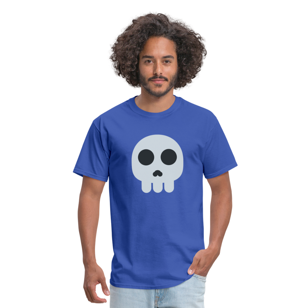 💀 Skull (Twemoji) Unisex Classic T-Shirt - royal blue