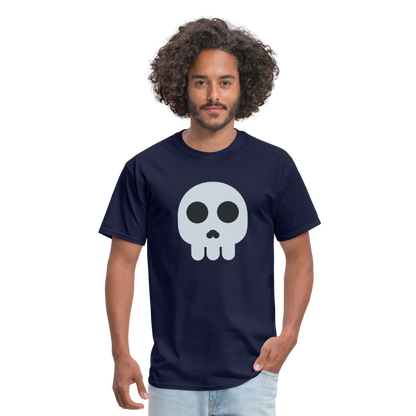 💀 Skull (Twemoji) Unisex Classic T-Shirt - navy