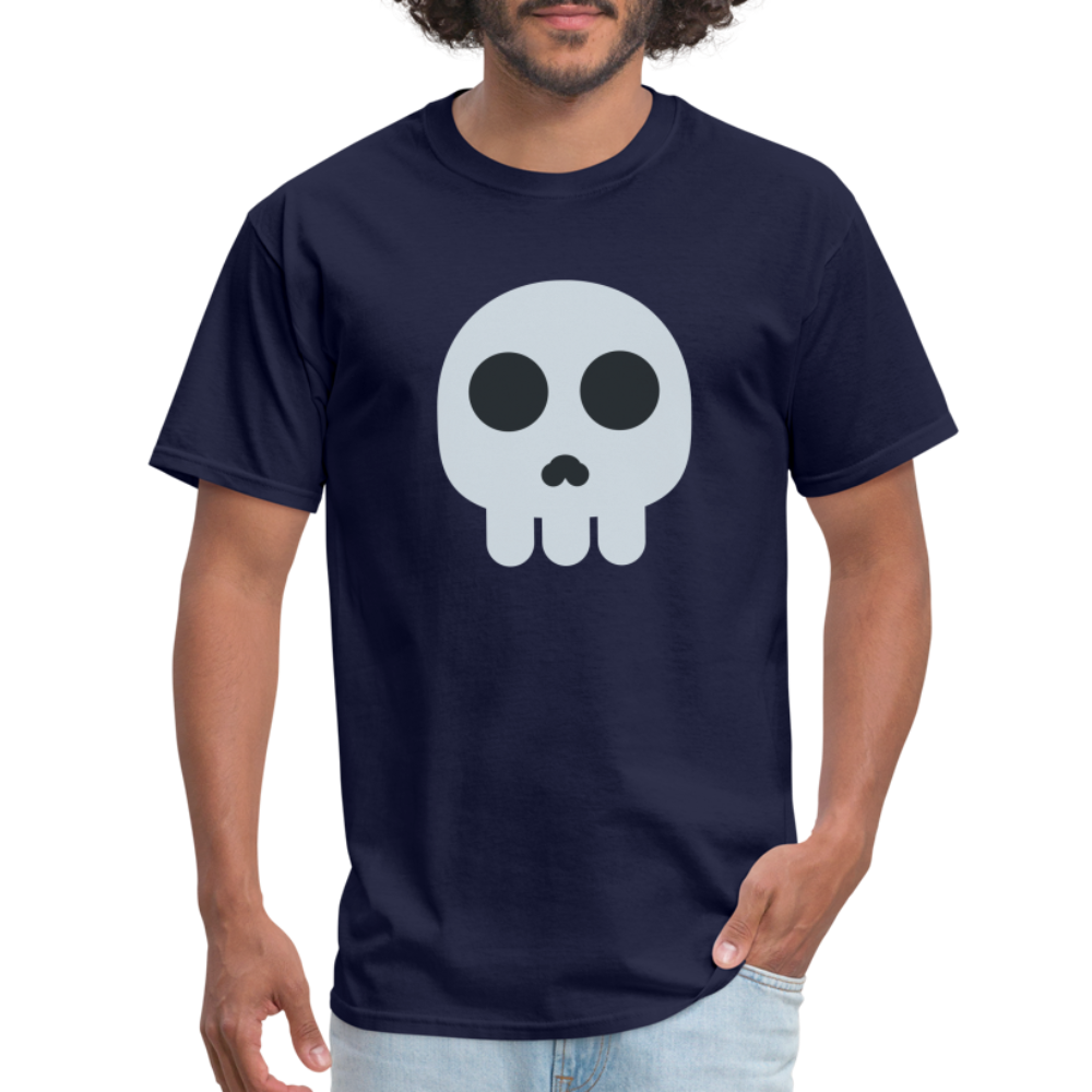 💀 Skull (Twemoji) Unisex Classic T-Shirt - navy