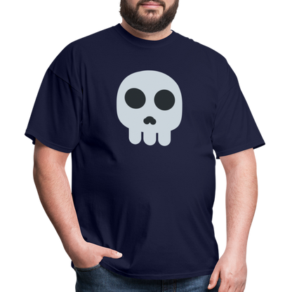 💀 Skull (Twemoji) Unisex Classic T-Shirt - navy