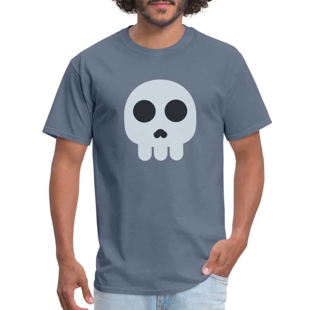 💀 Skull (Twemoji) Unisex Classic T-Shirt - denim