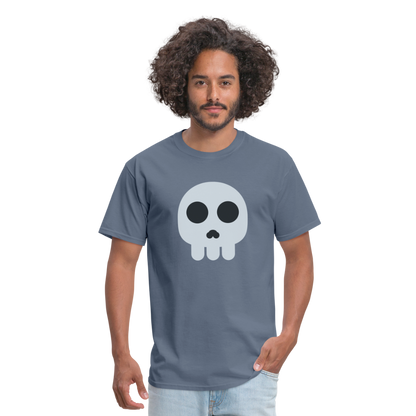 💀 Skull (Twemoji) Unisex Classic T-Shirt - denim