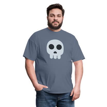 💀 Skull (Twemoji) Unisex Classic T-Shirt - denim