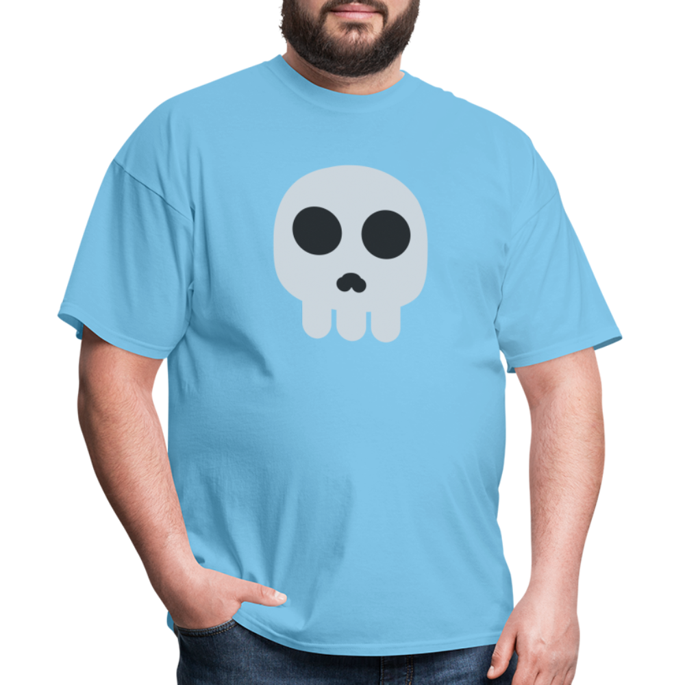 💀 Skull (Twemoji) Unisex Classic T-Shirt - aquatic blue