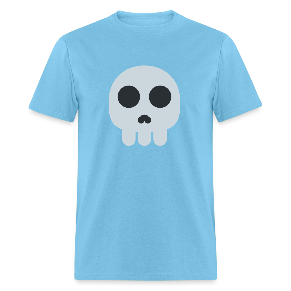 💀 Skull (Twemoji) Unisex Classic T-Shirt - aquatic blue