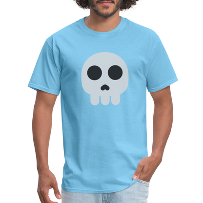 💀 Skull (Twemoji) Unisex Classic T-Shirt - aquatic blue