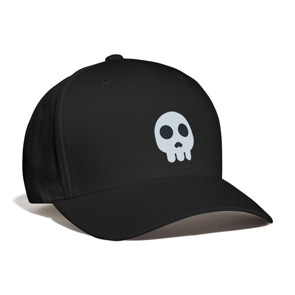 💀 Skull Emoji (Twemoji) Baseball Cap - black