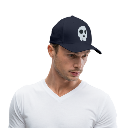 💀 Skull Emoji (Twemoji) Baseball Cap - navy