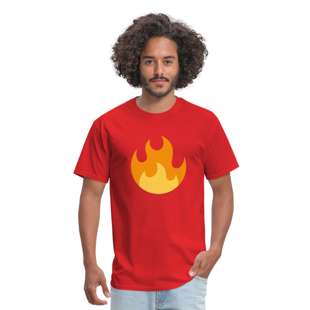 🔥 Fire (Twemoji) Unisex Classic T-Shirt - red