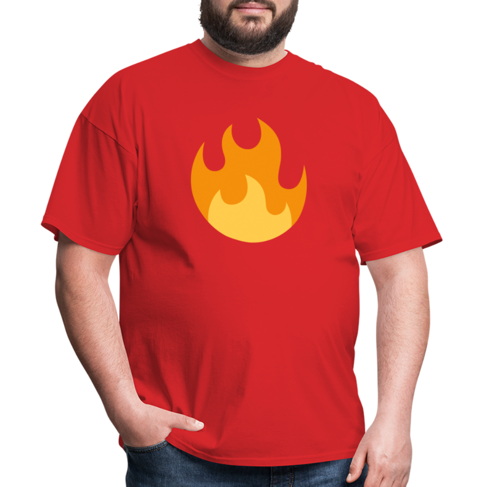 🔥 Fire (Twemoji) Unisex Classic T-Shirt - red