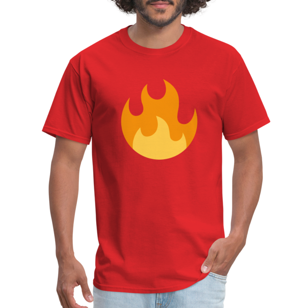 🔥 Fire (Twemoji) Unisex Classic T-Shirt - red