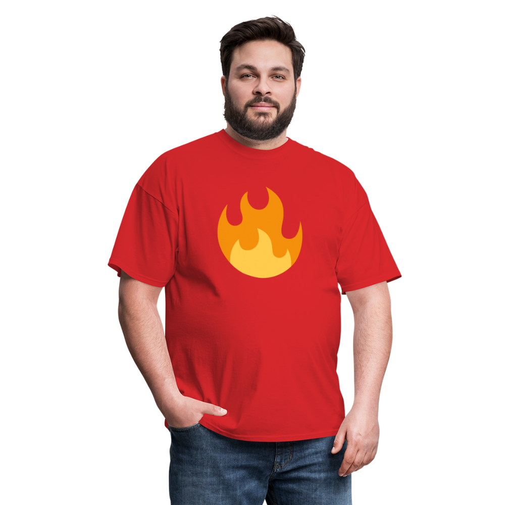 🔥 Fire (Twemoji) Unisex Classic T-Shirt - red