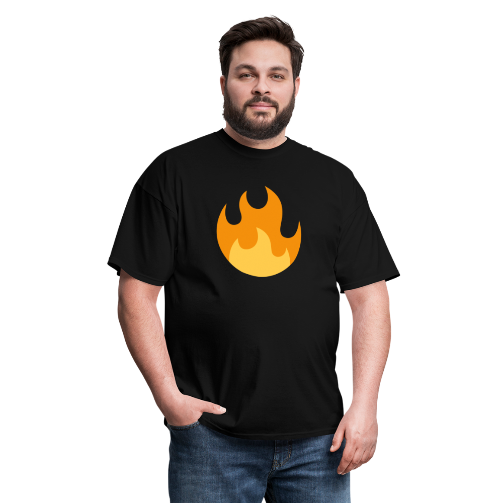 🔥 Fire (Twemoji) Unisex Classic T-Shirt - black