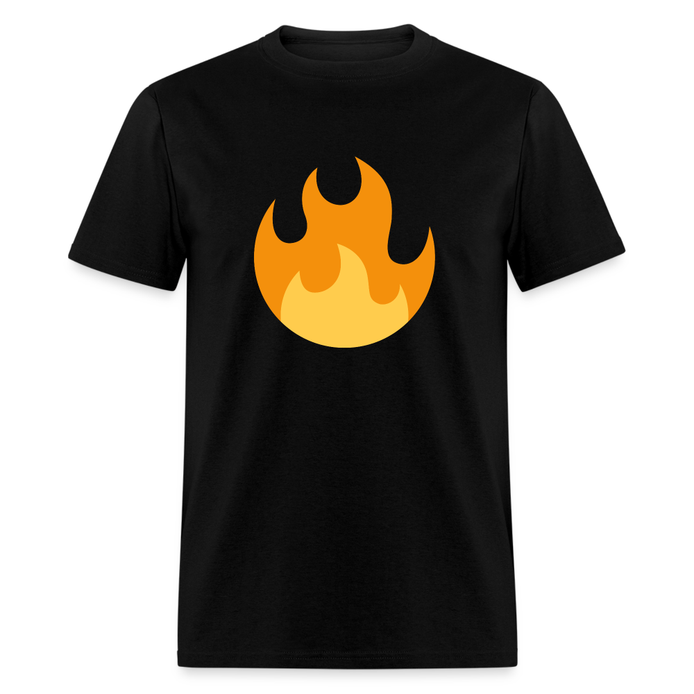 🔥 Fire (Twemoji) Unisex Classic T-Shirt - black