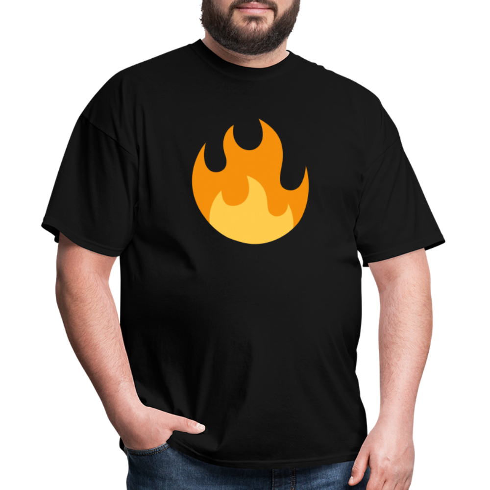 🔥 Fire (Twemoji) Unisex Classic T-Shirt - black