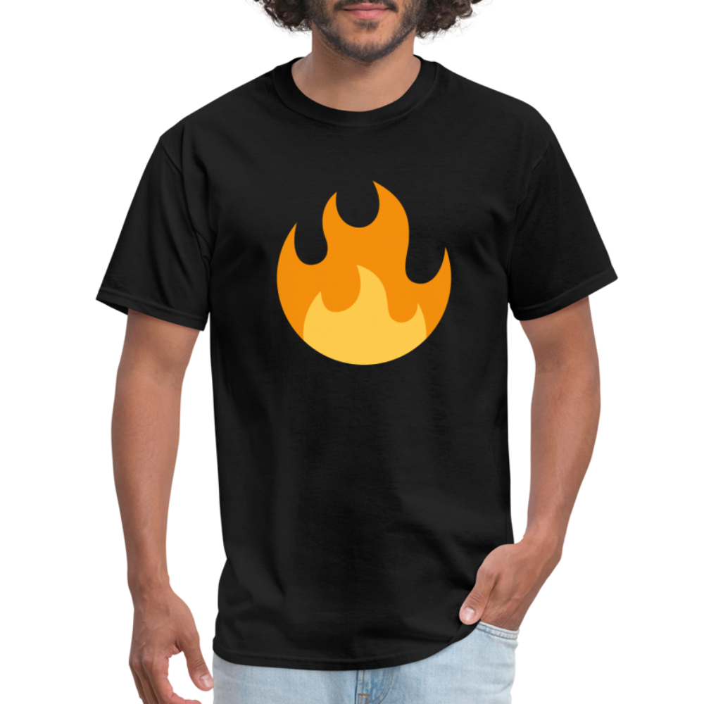 🔥 Fire (Twemoji) Unisex Classic T-Shirt - black