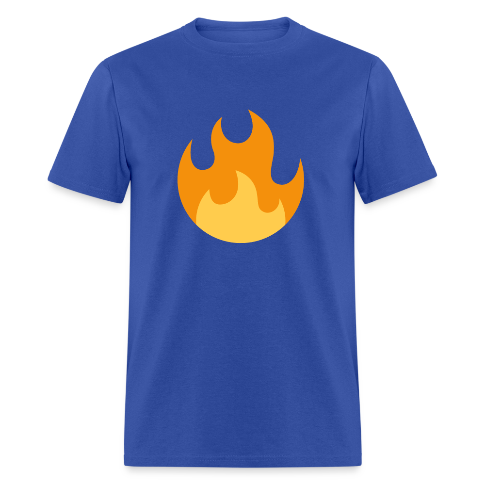 🔥 Fire (Twemoji) Unisex Classic T-Shirt - royal blue