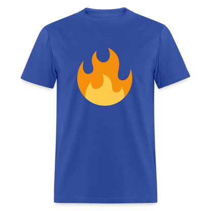 🔥 Fire (Twemoji) Unisex Classic T-Shirt - royal blue