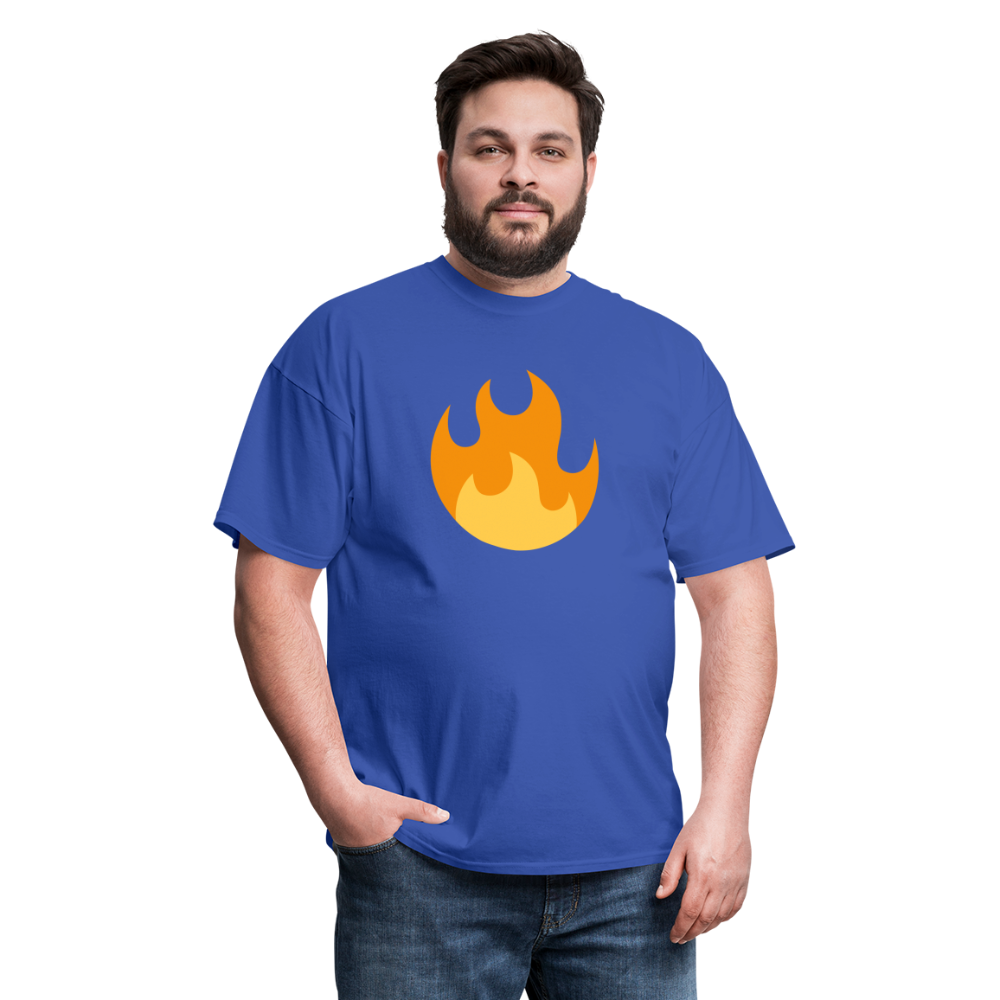 🔥 Fire (Twemoji) Unisex Classic T-Shirt - royal blue