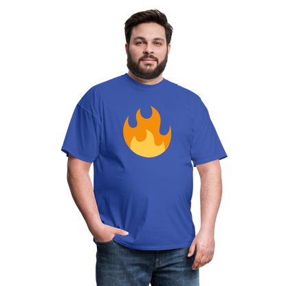 🔥 Fire (Twemoji) Unisex Classic T-Shirt - royal blue