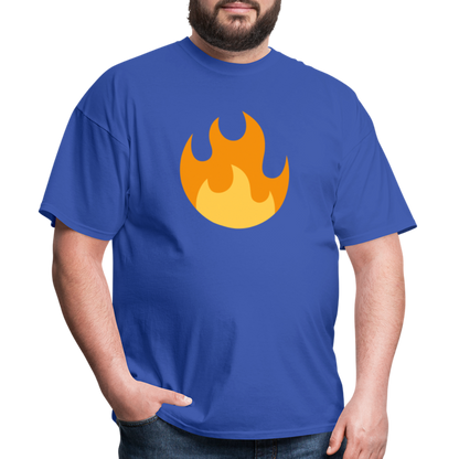 🔥 Fire (Twemoji) Unisex Classic T-Shirt - royal blue