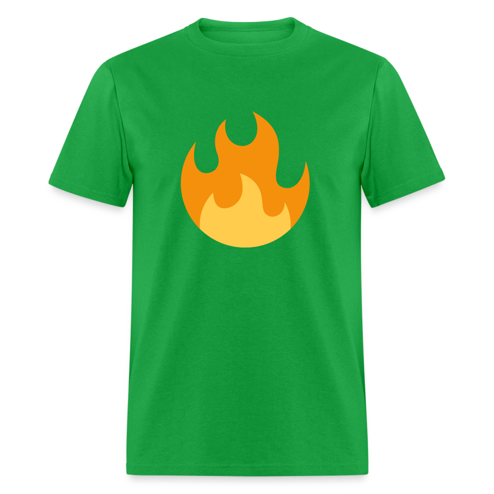 🔥 Fire (Twemoji) Unisex Classic T-Shirt - bright green