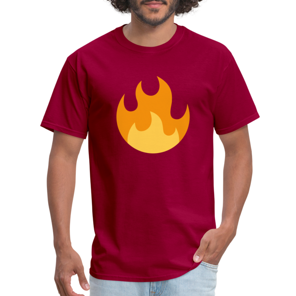 🔥 Fire (Twemoji) Unisex Classic T-Shirt - dark red