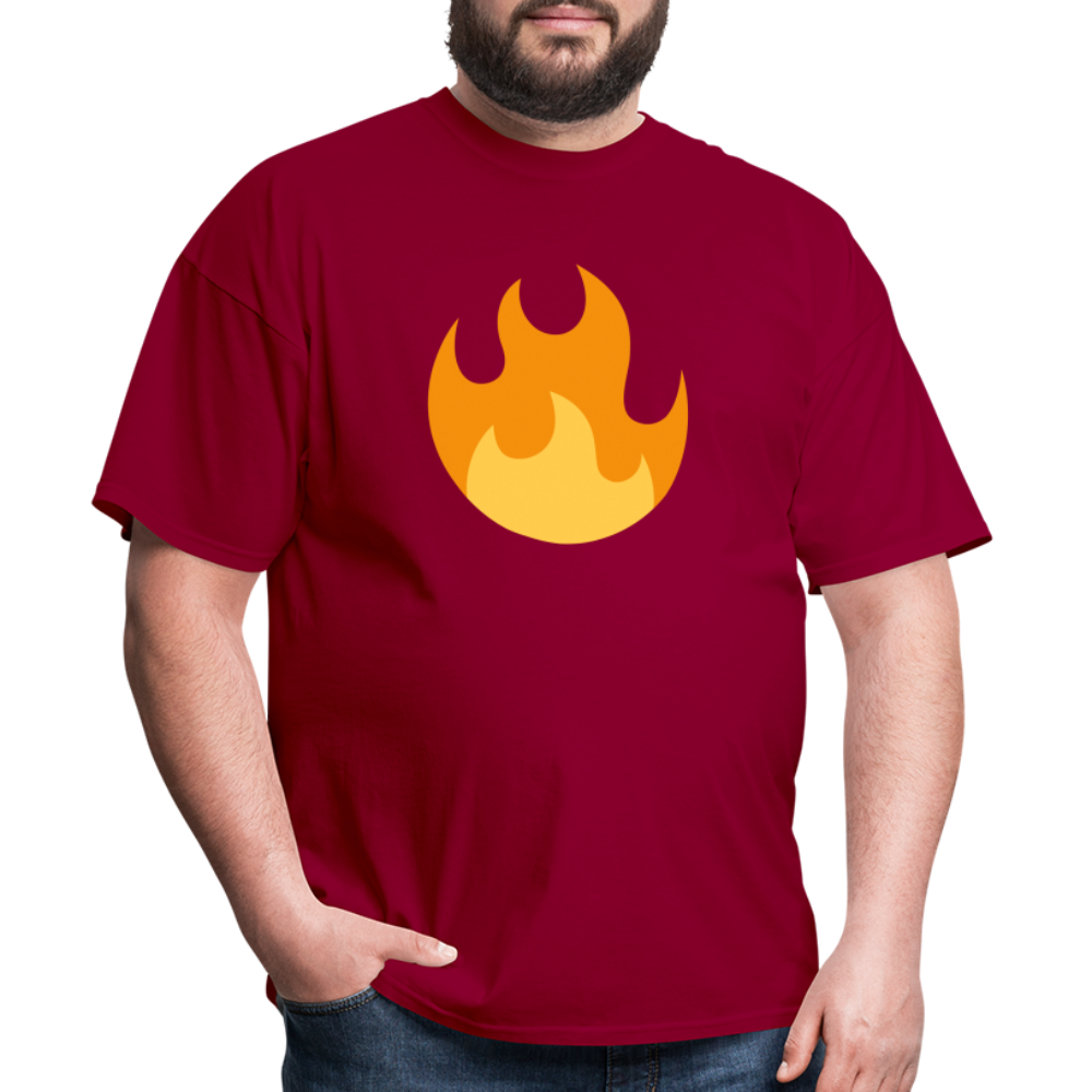 🔥 Fire (Twemoji) Unisex Classic T-Shirt - dark red