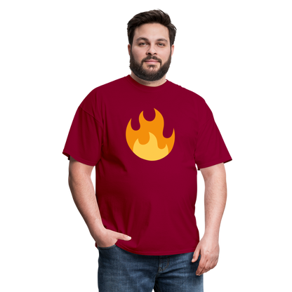 🔥 Fire (Twemoji) Unisex Classic T-Shirt - dark red