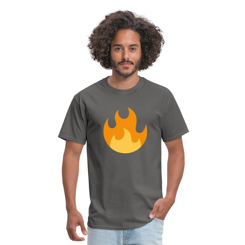 🔥 Fire (Twemoji) Unisex Classic T-Shirt - charcoal