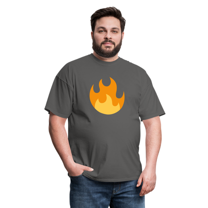 🔥 Fire (Twemoji) Unisex Classic T-Shirt - charcoal
