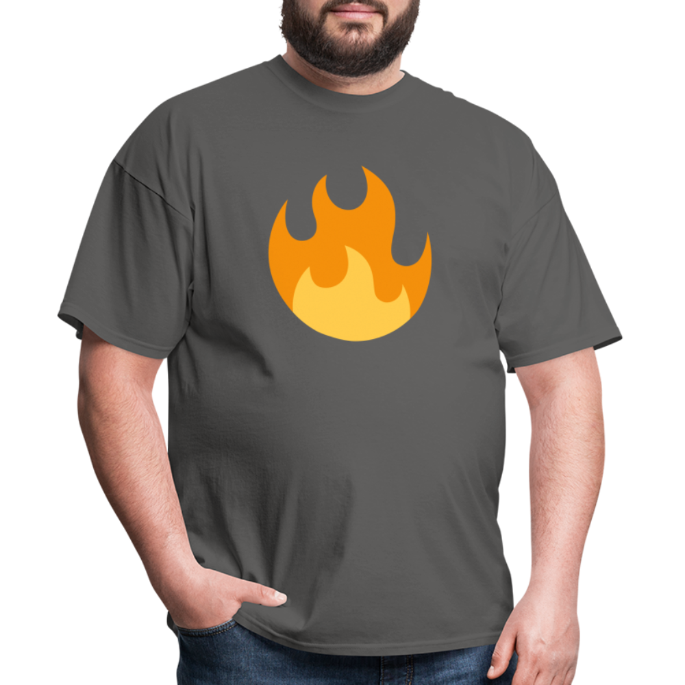 🔥 Fire (Twemoji) Unisex Classic T-Shirt - charcoal