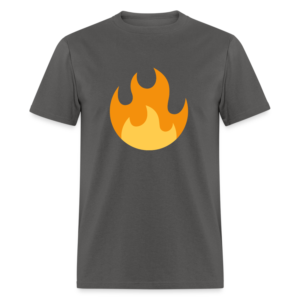 🔥 Fire (Twemoji) Unisex Classic T-Shirt - charcoal