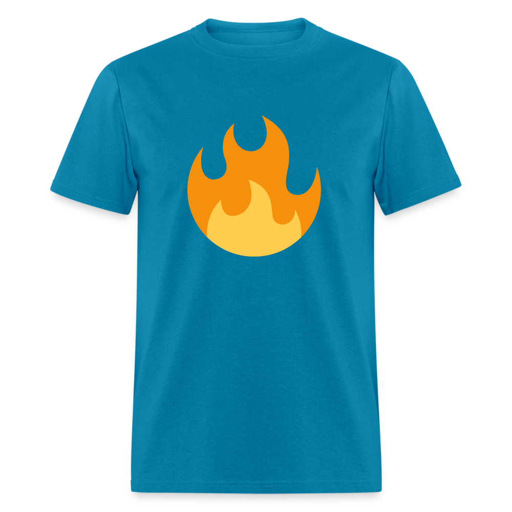 🔥 Fire (Twemoji) Unisex Classic T-Shirt - turquoise