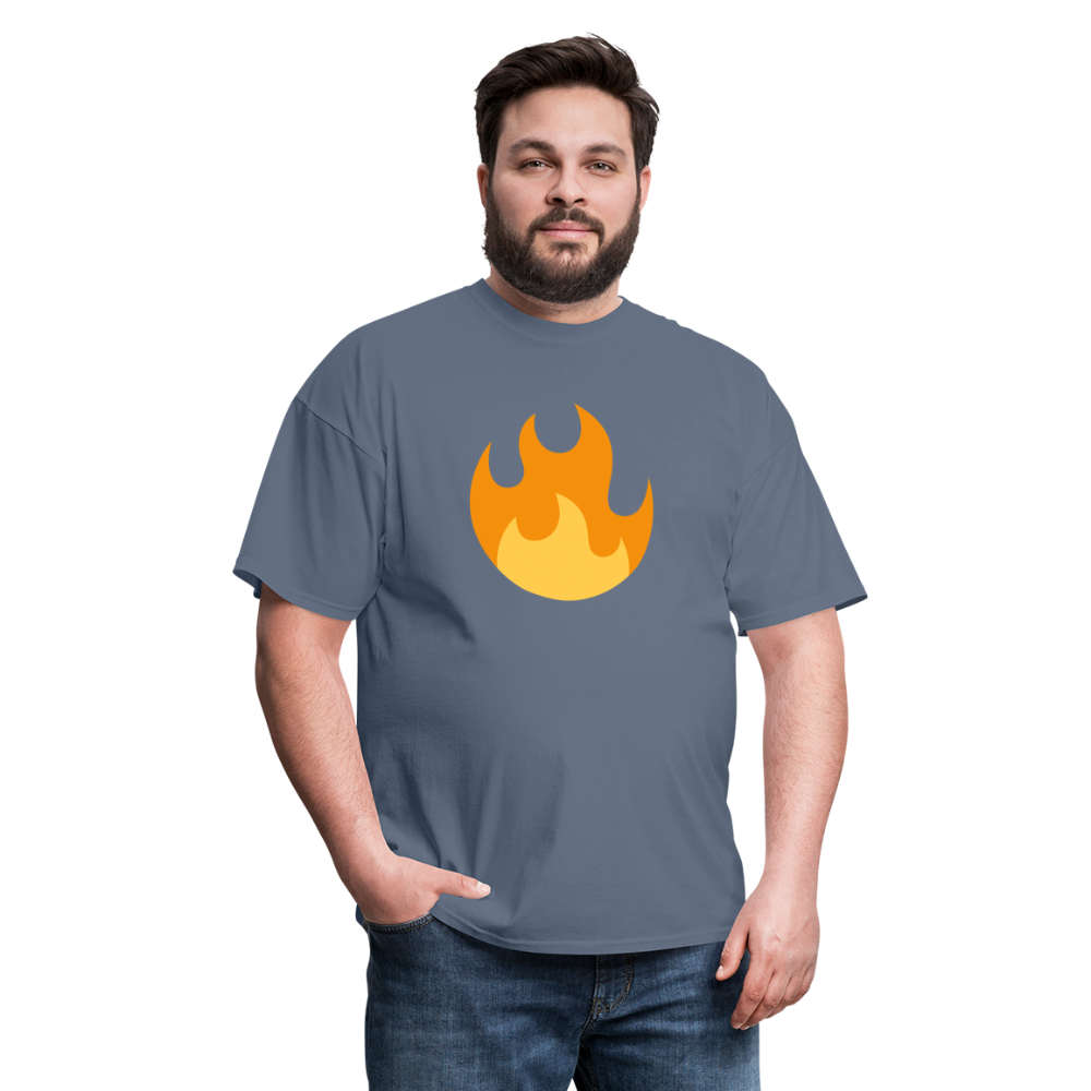 🔥 Fire (Twemoji) Unisex Classic T-Shirt - denim