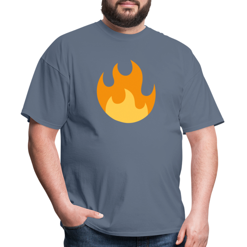 🔥 Fire (Twemoji) Unisex Classic T-Shirt - denim