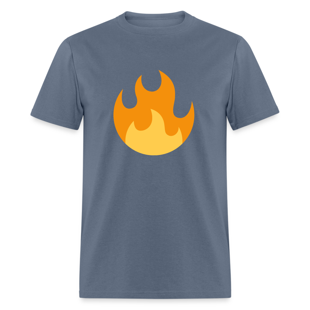 🔥 Fire (Twemoji) Unisex Classic T-Shirt - denim