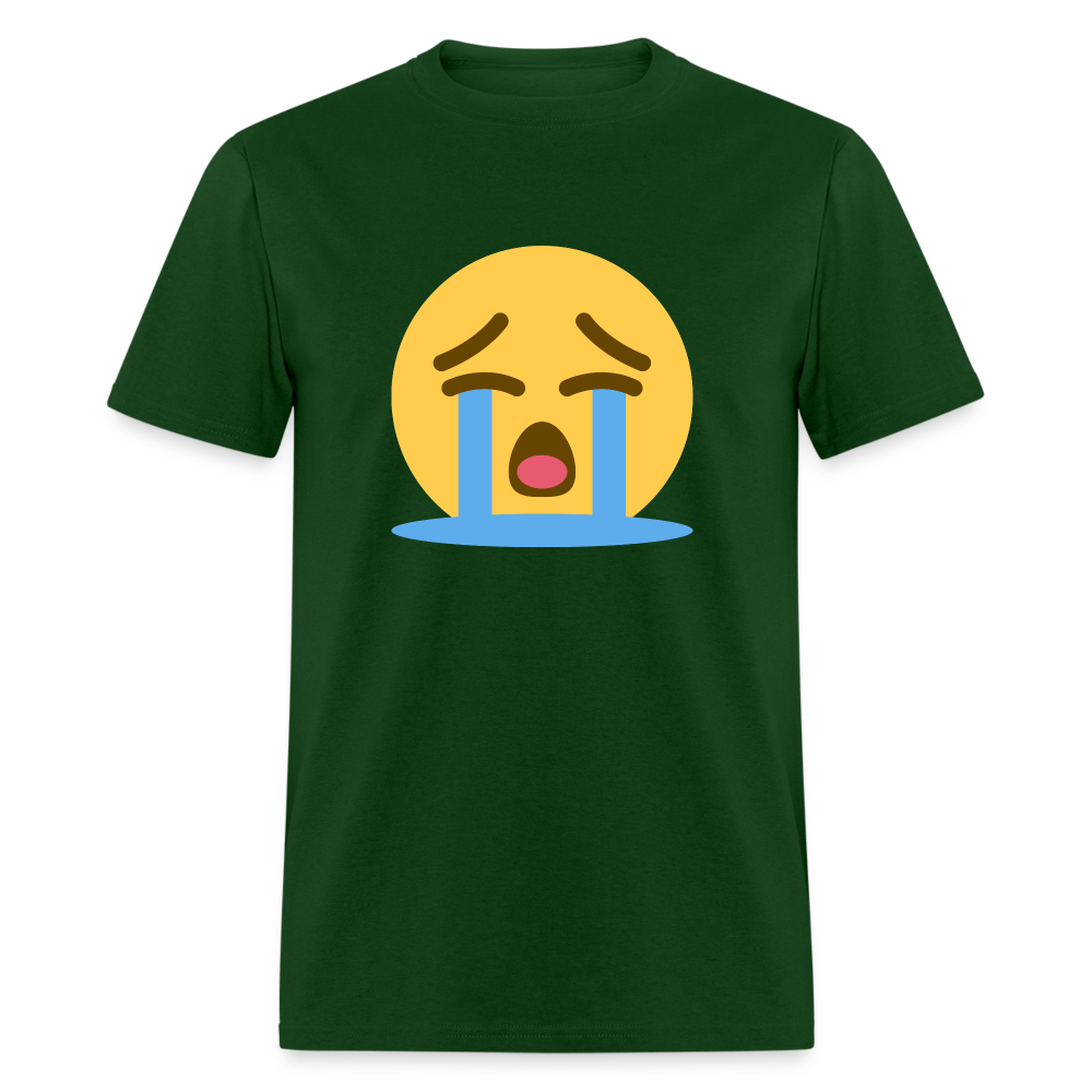 😭 Loudly Crying Face (Twemoji) Unisex Classic T-Shirt - forest green