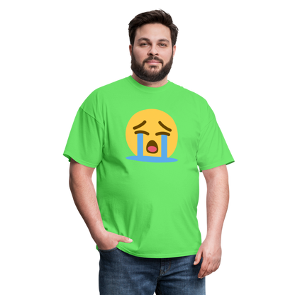 😭 Loudly Crying Face (Twemoji) Unisex Classic T-Shirt - kiwi