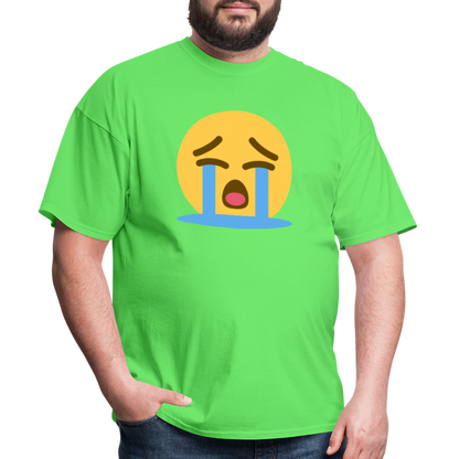 😭 Loudly Crying Face (Twemoji) Unisex Classic T-Shirt - kiwi