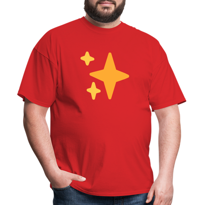 ✨ Sparkles (Twemoji) Unisex Classic T-Shirt - red