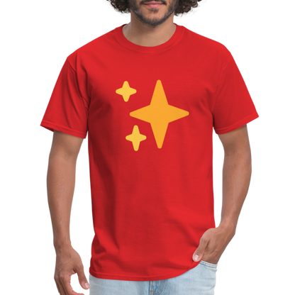 ✨ Sparkles (Twemoji) Unisex Classic T-Shirt - red